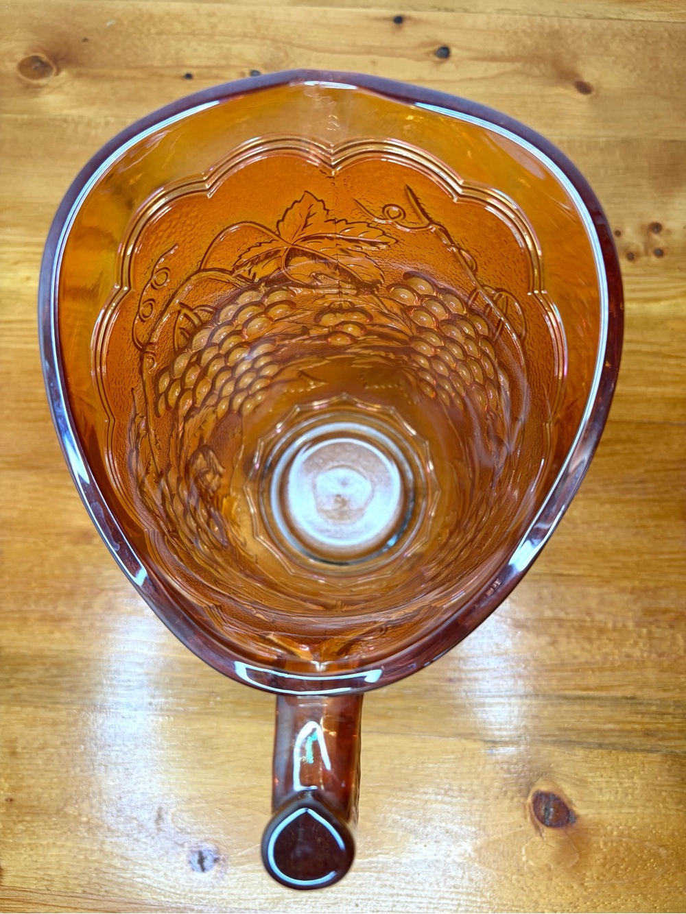 Classic Vintage Imperial Marigold Carnival Glass Water Set Pitcher 6 Tumblers - Picture 14 of 14